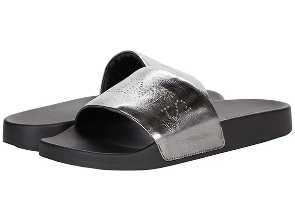 AllSaints Women's Karli Slide Sandals - Silver Leather