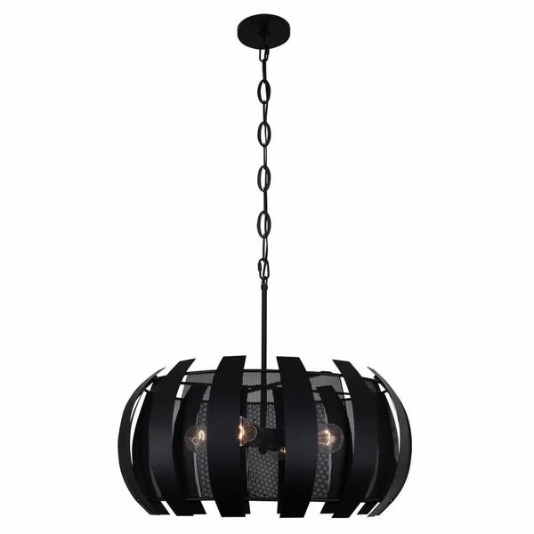 Varaluz Sawyers Bar 4 Light Pendant, Havana Gold - 287P04HG
