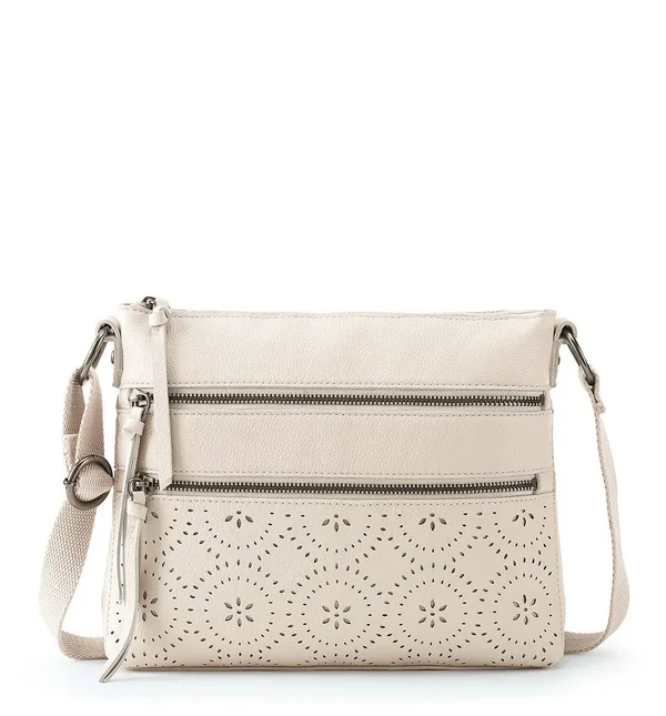 The Sak Reseda Leather Crossbody Scarlet