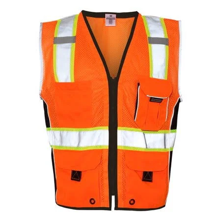New - Iwpf - Kishigo - Premium Black Series Heavy Duty Vest - Men's, Size: 2XL, Orange