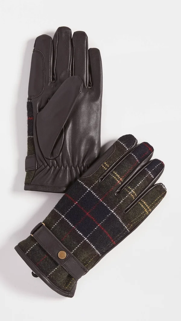 Barbour Newbrough Tartan Gloves - Classic - XL