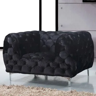 Kamden Armchair Brayden Studio Upholstery Color: Black