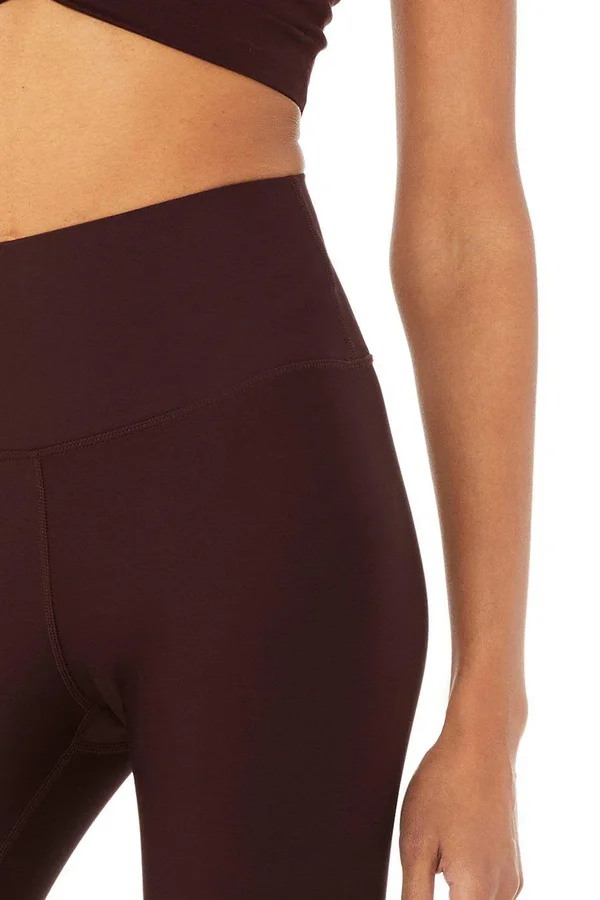 Alo High Waist AirLift Capri Oxblood S