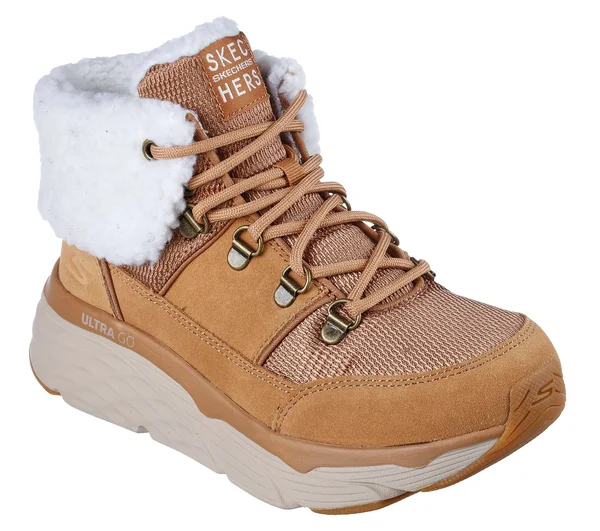 Skechers Women's Max Cushioning - Pinnacle Boots - Chestnut, 5.0