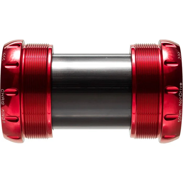 Chris King ThreadFit T47 30X Bottom Bracket Stainless Red