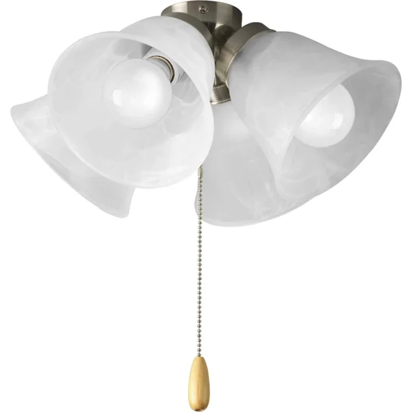 Progress Lighting P2643-09WB Fan Light Kit - Brushed Nickel