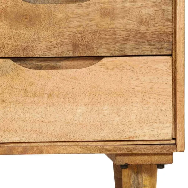 vidaXL Bedside Cabinet Solid Mango Wood 15.7x22x11.8x22x23.4x22