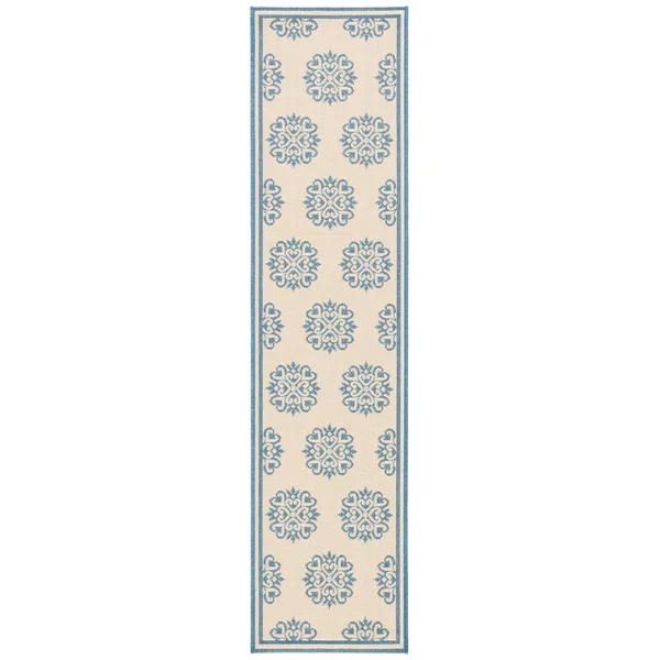 Safavieh 8&-6x22 x 12& Beach House BHS181B Beige Cream Rug