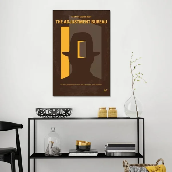 Chungkong Large Canvas Art Prints - The Adjustment Bureau Minimal Movie Poster ( television & Movies > Movies > Thri