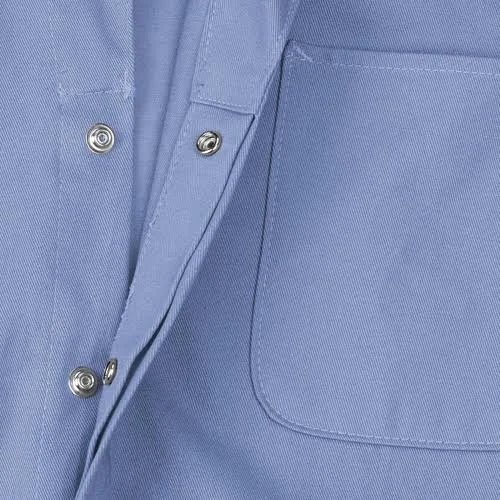 Red Kap Snap-Front Cotton Coverall, Size: 52, Postman Blue