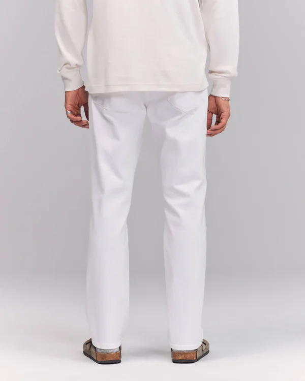 Men's Straight Jeans in White - Size 32 x 34, Abercrombie & Fitch