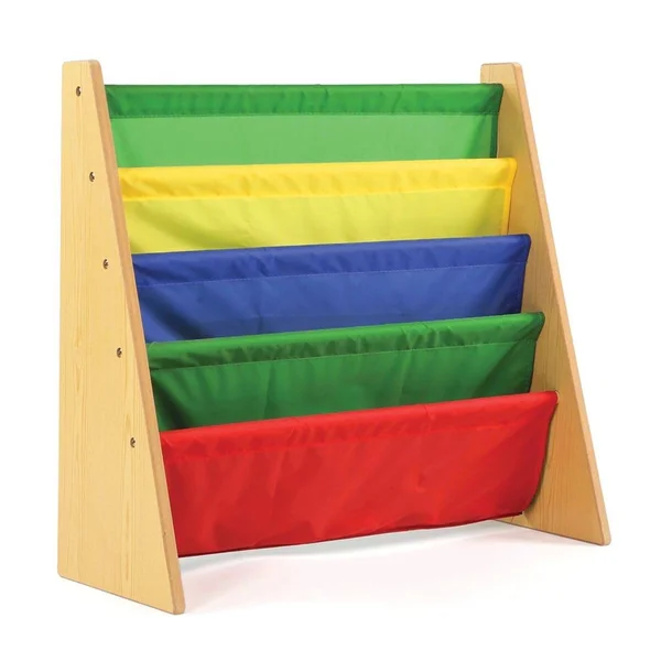 Tot Tutors Kids Book Rack Storage Bookshelf, Natural Primary Collection