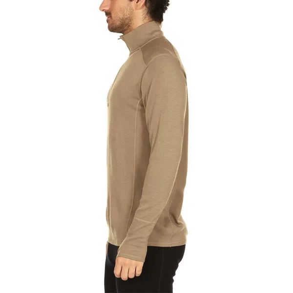 Minus33 Merino Wool Clothing Isolation Men's Midweight Wool 1/4 Zip Blaze Orange - M