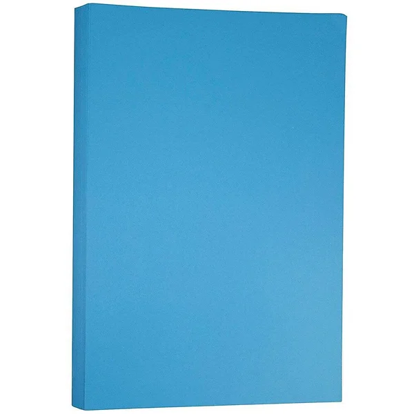 Jam Paper Bright Colored Tabloid Cardstock, 11 x 17, 65lb Blue, 50 Sheets/Pack, 11 x 17 inches