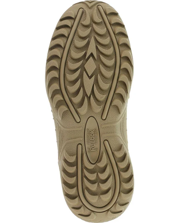 Reebok Women's Rapid Response RB Stealth 8-Inch Composite Toe Side Zip Boots-Desert Tan