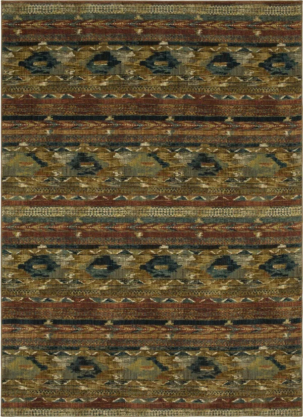 Karastan Spice Market Infused Aquamarine Area Rug