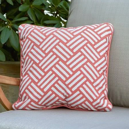 Moyers Outdoor Throw Pillow Size: 20x22 H x 20x22 W x 4x22 D, Color: Rust
