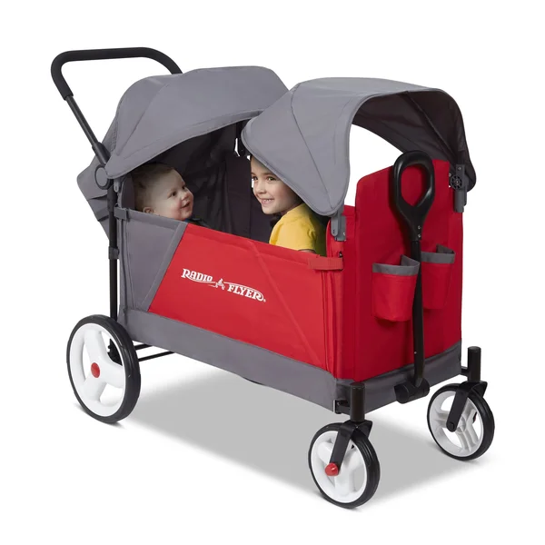 Radio Flyer Deluxe Family Canopy Wagon Red