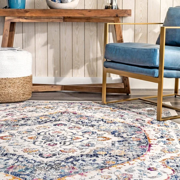 nuLOOM Jada Vanity Medallion Area Rug - Size: 2' 8 inch x 8'