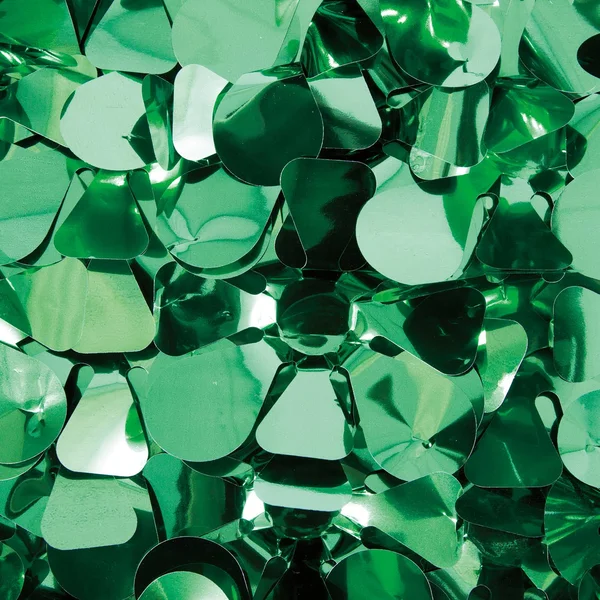 15& Green Contemporary Metallic Floral Sheeting Party Streamers