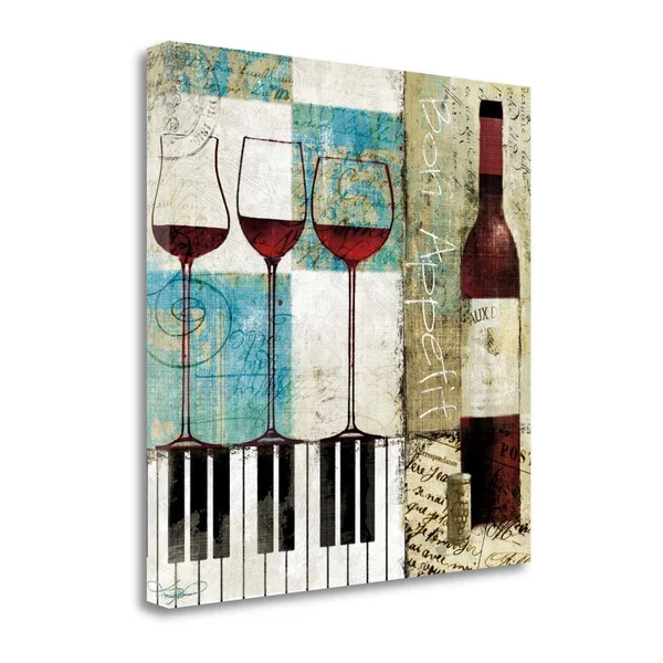 Tangletown Fine Art Bon Appetit Canvas Wall Art by Keith Mallett