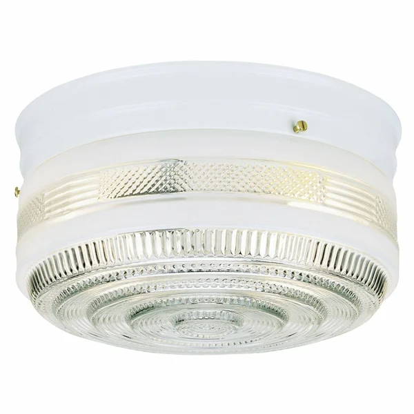 Westinghouse 6623800 Two-Light Flush-Mount Interior Ceiling Fixture, White
