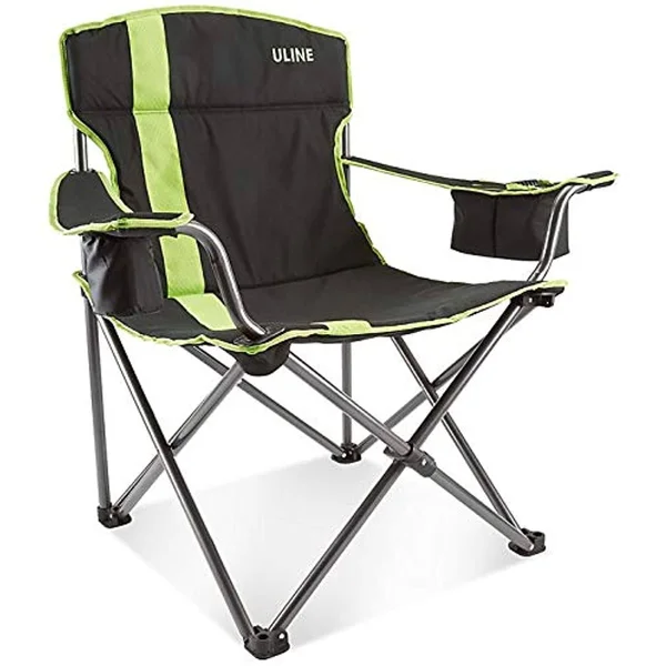 ULINE Camp Chair - Black and Lime