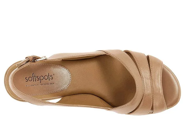 Softspots Womens Neima Strappy Sandals - Almond 8 N Almond, Boscov&s
