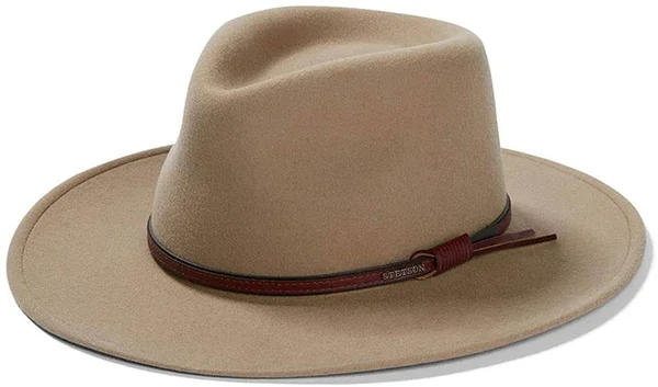 Stetson Bozeman Crushable Wool Hat - Mushroom