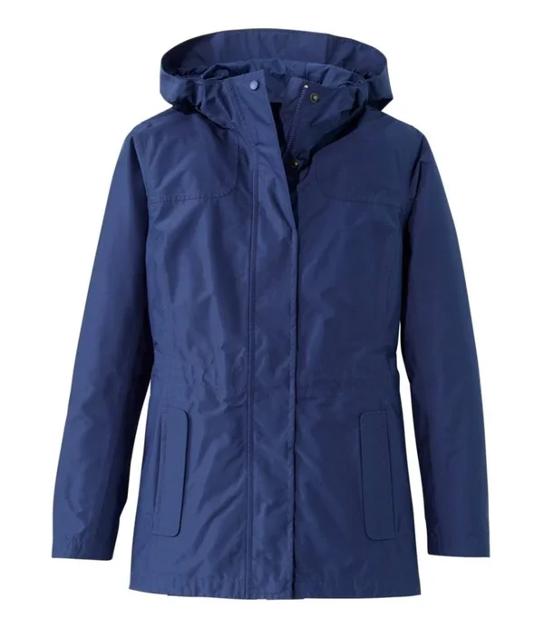 Women's H2OFF Rain Jacket, Mesh-Lined Blue 2x, L.L.Bean