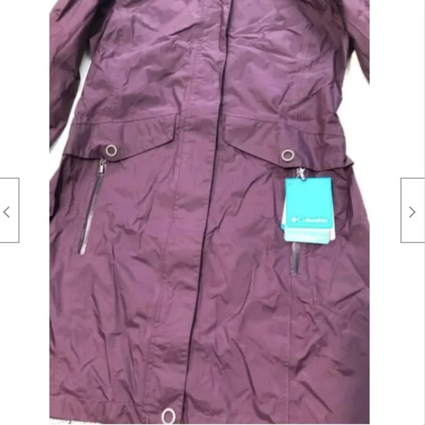 Columbia Women's EvaPOURation Trench interchange Jacket, Dusty Purple, Small