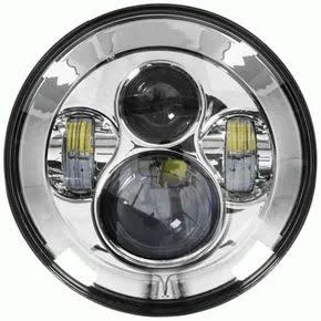 Saddle Tramp Silver 7 in. Round Headlight - BC-701S