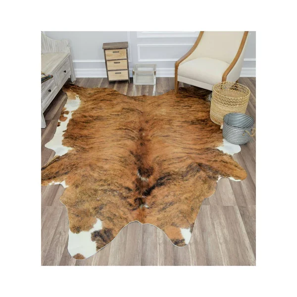 Rugs America Nash Cowhide 6& x 8& Area Rug Multi