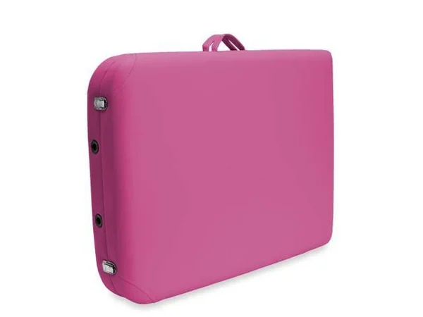 Saloniture Basic Portable Folding Massage Table, Pink