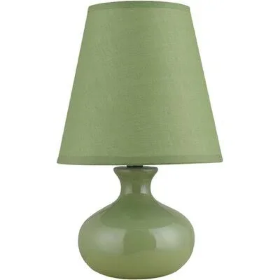 Bentlee 12x22 Bedside Table Lamp Charlton Home Finish: Green