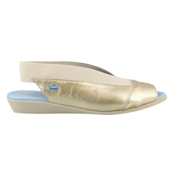 Women's Cloud Caliber Slingback Sandal - Size 9.5-10US - Metallic