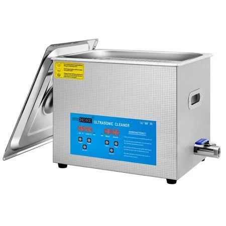 VIVOHOME Professional 10L Ultrasonic Cleaner Machine for Jewelry Coin Glass Circuit Board, Women's, Size: Small, Silver
