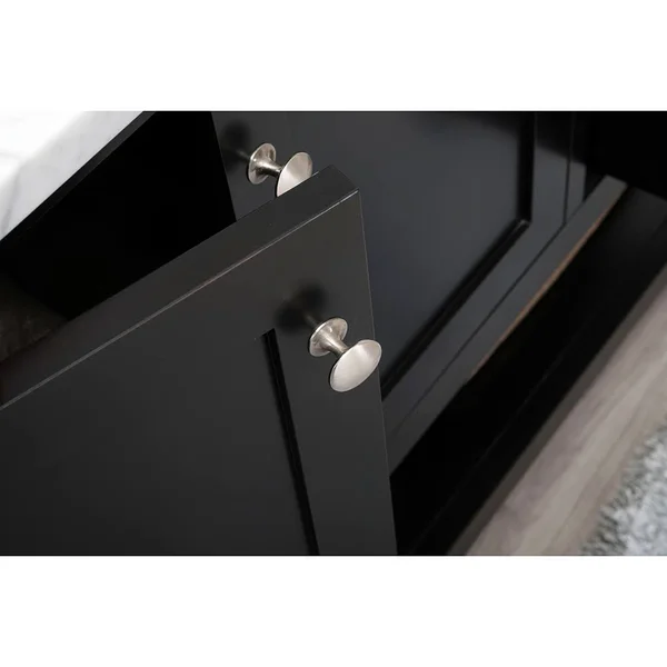 Alya Bath Wilmington 24x22 Bathroom Vanity with Marble Top, Espresso