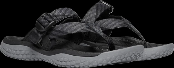 Keen Women's Solr Toe Post Sandal - 10 - Black - Steel Grey