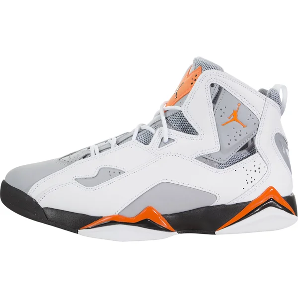 Jordan True Flight White/Total Orange/Wolf Grey Men's Shoes, Size: 9.5
