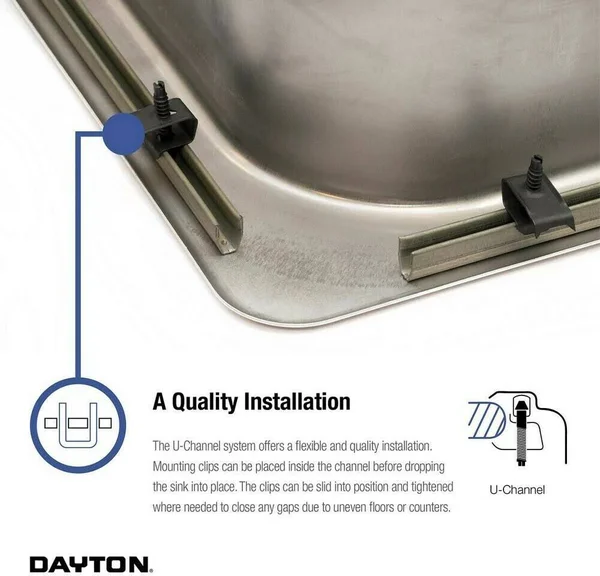 Elkay D225194 Dayton Stainless Steel 25x22 x 19x22 x 6-5/16