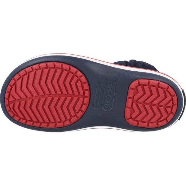 Crocs Kids& Crocband Winter Boot, Navy Blue/Red, C12