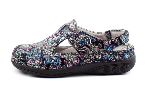 Therafit Women's Chloe Clog, Floral Leather