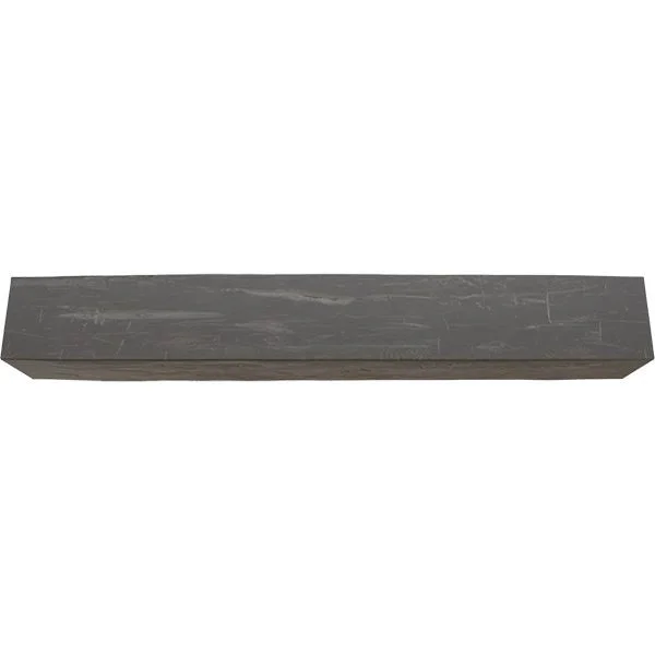 Ekena Millwork MANUHH04X08X36AC 4x22H x 8x22D x 36x22W Hand Hewn Faux Wood Fireplace Mantel - Aged Cedar