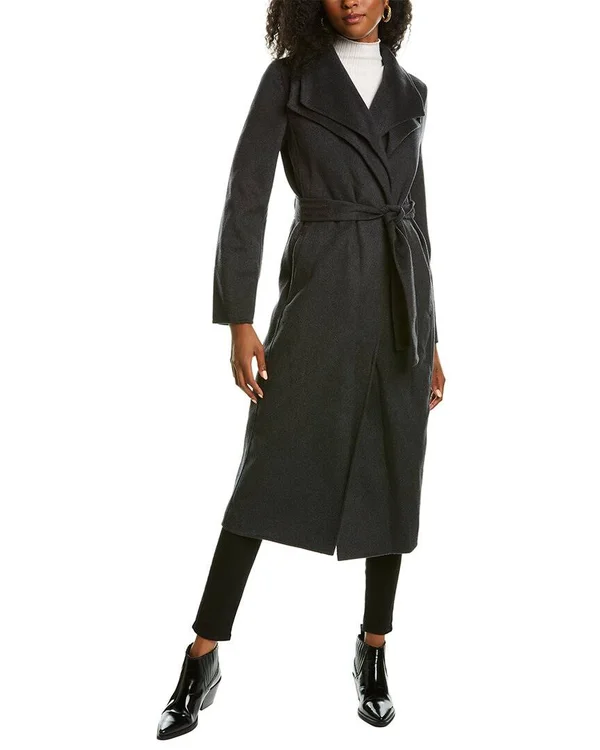 Tahari Elliot Double Face Wool-Blend Coat