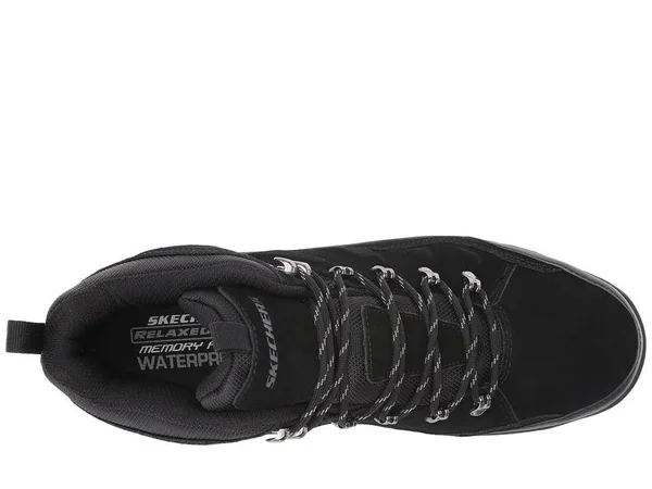 Skechers Men's Relaxed Fit Relment Pelmo Hiking Boot - Black, Size: 7.5