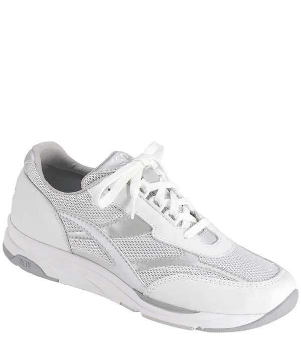 Women's SAS Tour Mesh Sneaker, Size: 10.5, Silver