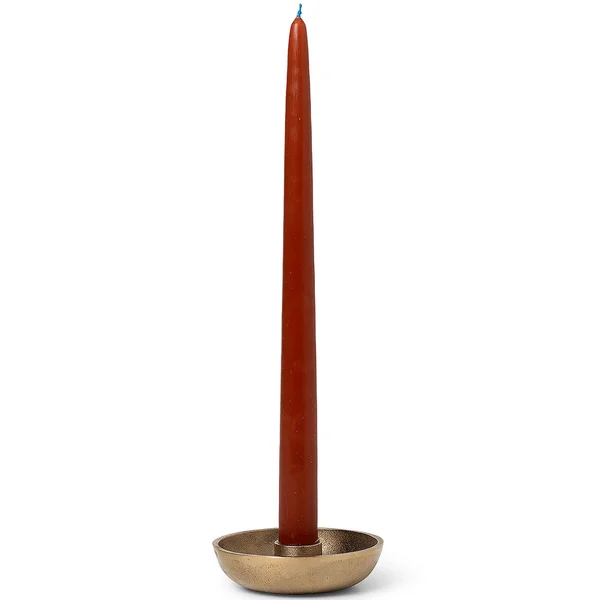 Ferm Living Bowl Candle Holder - Single - Brass