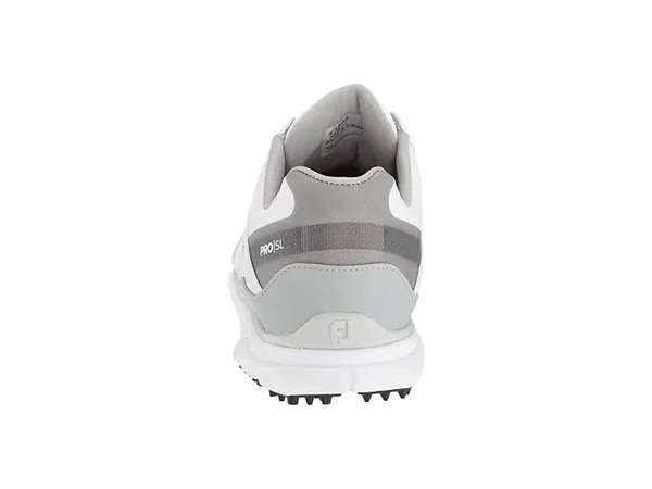 FootJoy Men's Pro|SL Spikeless Golf Shoes Size 7.5 - White/Gray