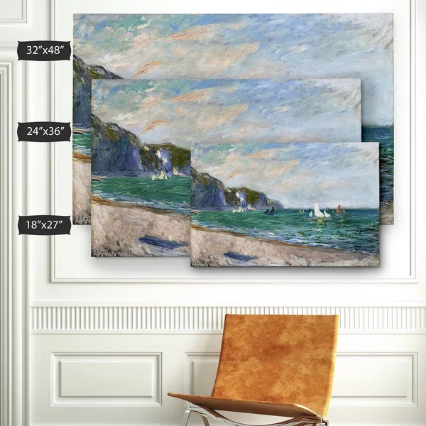WexfordHome &Sailboats Near The Sea& by Claude Monet Painting Print on Wrapped Canvas - Size: 24x22 H x 36x22 W x 1.5x22 D